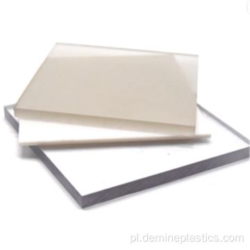 Plastikowa płyta z litego poliwęglanu w kolorze białym